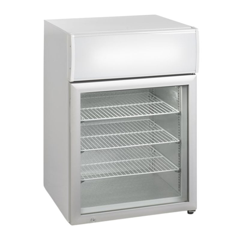 Tisch-Gefrierschrank Weiß 1 Glastür - 113 L | TEFCOLD Tisch-Gefrierschrank Weiß 1 Glastür - 113 L | TEFCOLD