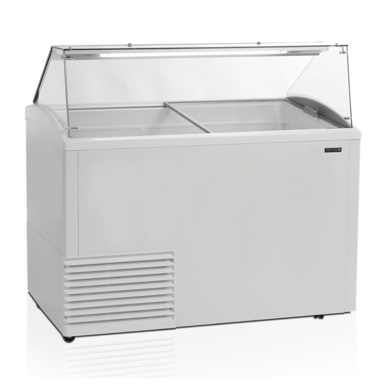 Offener Eis-Gefrierschrank mit Glasschutz - 342 L TEFCOLD: Bewahren und schützen Sie Ihr Eis effektiv Offener Eis-Gefrierschrank mit Glasschutz - 342 L TEFCOLD: Bewahren und schützen Sie Ihr Eis effektiv