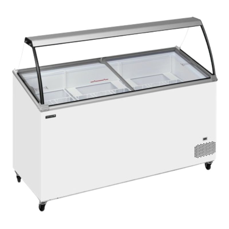 Gefriertruhe mit gebogenem Glas - 398 L | TEFCOLDOptimieren Sie Ihre Lagerung von Speiseeis mit diesem Gefrierschrank v Gefriertruhe mit gebogenem Glas - 398 L | TEFCOLDOptimieren Sie Ihre Lagerung von Speiseeis mit diesem Gefrierschrank v