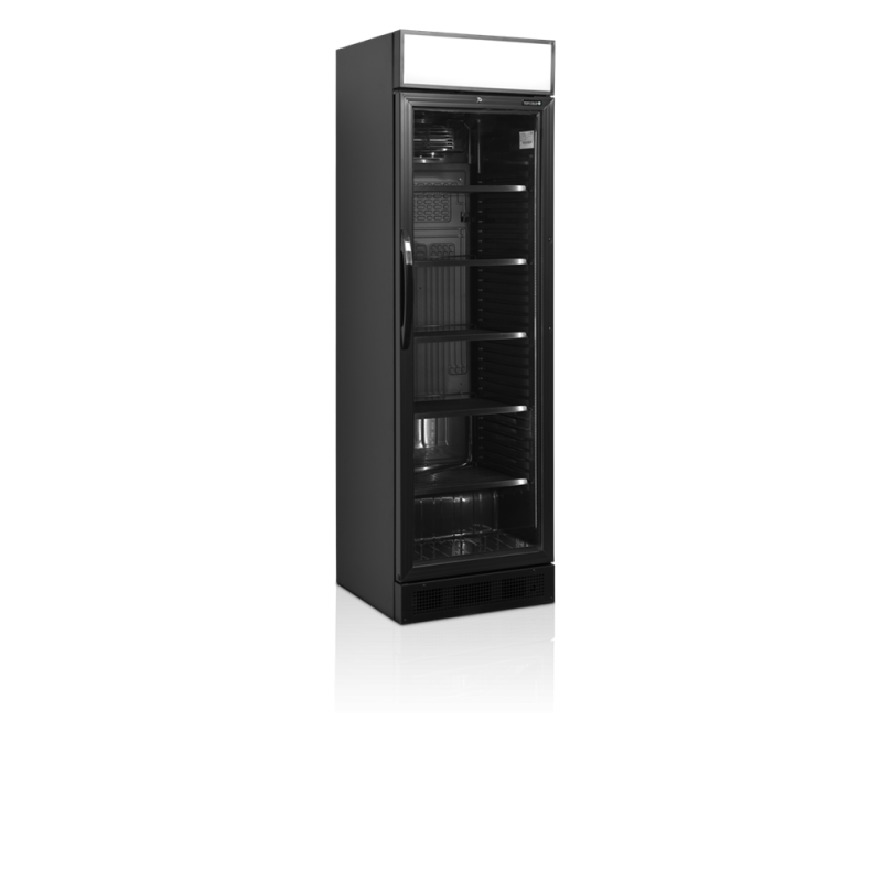 Armoire Réfrigérée à Boissons Noir TEFCOLD - Porte Vitrée 347L, Éclairage LED Armoire Réfrigérée à Boissons Noir TEFCOLD - Porte Vitrée 347L, Éclairage LED