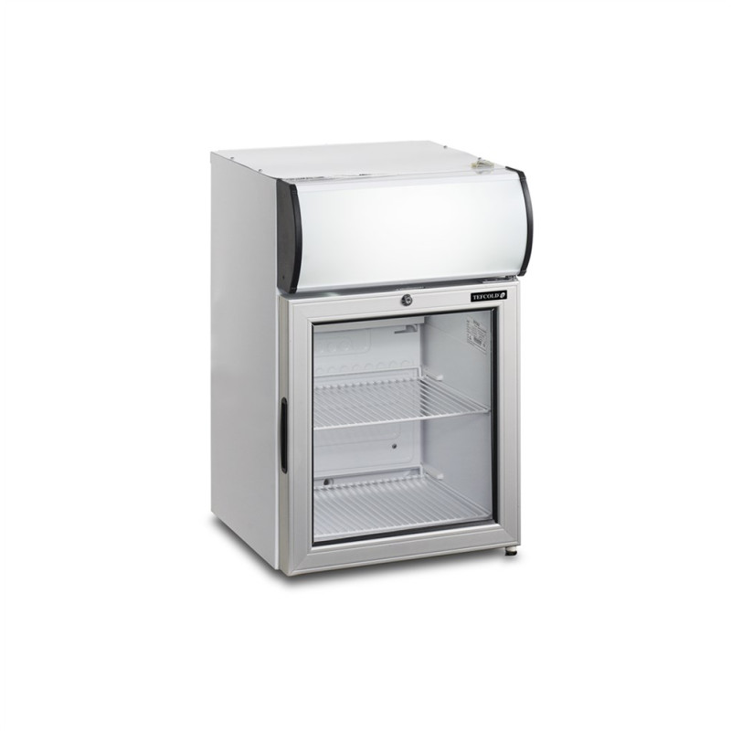 Mini-Kühlschrank TEFCOLD - Glastür 45 L & LED-Kanopie Mini-Kühlschrank TEFCOLD - Glastür 45 L & LED-Kanopie