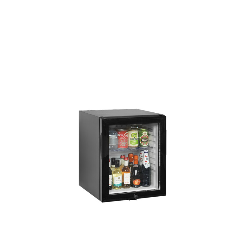 Mini-Kühlschrank für die Bar TEFCOLD TM35GC - Glastür Schwarz 24L Mini-Kühlschrank für die Bar TEFCOLD TM35GC - Glastür Schwarz 24L