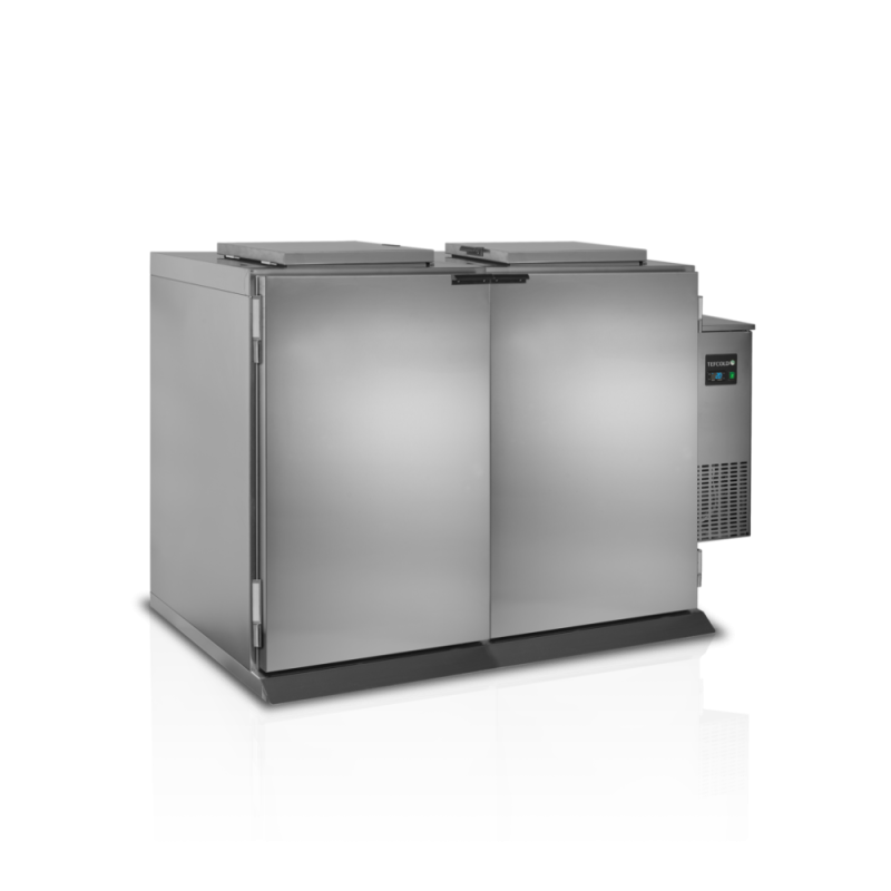 Edelstahl-Kühlschrank Mülleimer - 2 Türen TEFCOLD 120 L Edelstahl-Kühlschrank Mülleimer - 2 Türen TEFCOLD 120 L