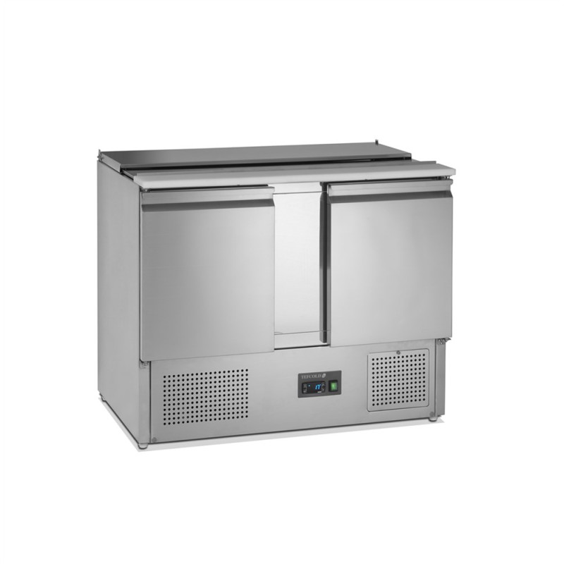 Saladette Kühlschrank GN 1/1 Edelstahl - 2 Türen 240L Tefcold SA1045 Saladette Kühlschrank GN 1/1 Edelstahl - 2 Türen 240L Tefcold SA1045
