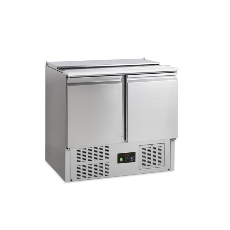 Saladette Kühlschrank GN 1/1 Edelstahl 2 Türen TEFCOLD - 225 L Saladette Kühlschrank GN 1/1 Edelstahl 2 Türen TEFCOLD - 225 L