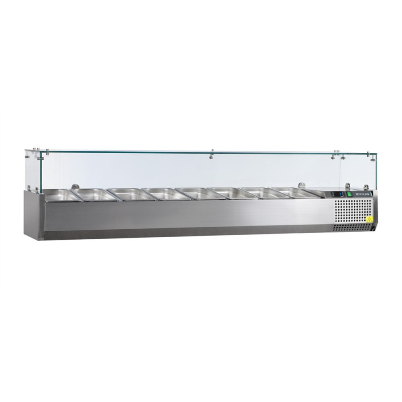 Saladette Statique - 8 GN 1/4 - 53 L TEFCOLD - Edelstahl Saladette Statique - 8 GN 1/4 - 53 L TEFCOLD - Edelstahl