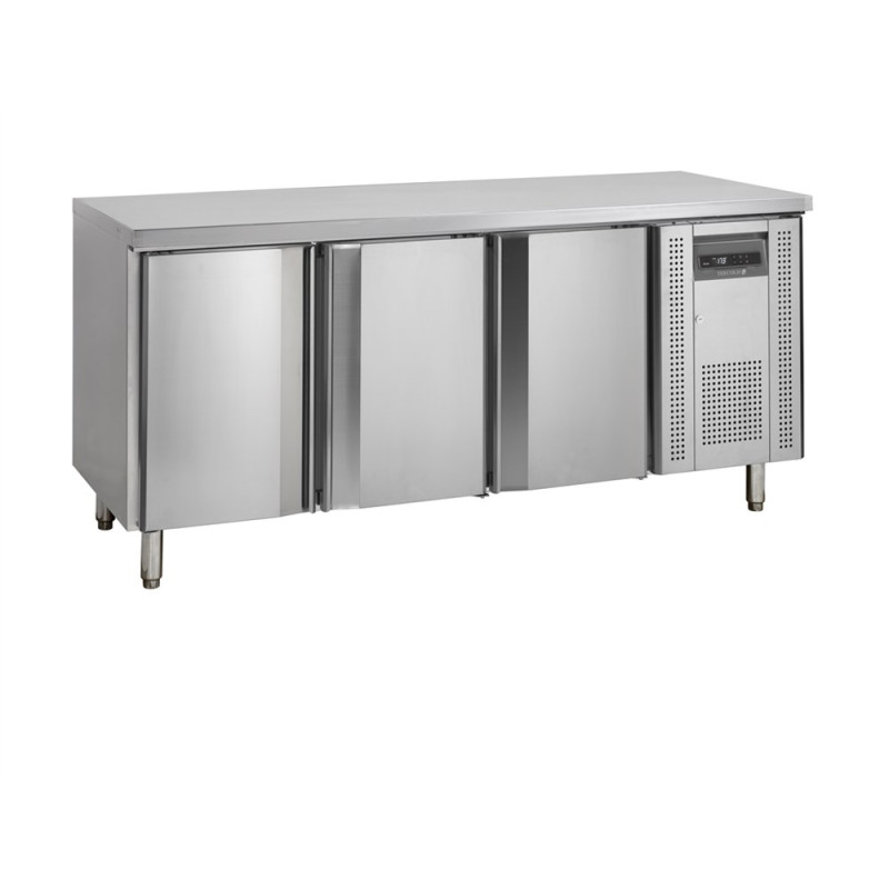 Edelstahl-Kühltisch - 3 Türen - GN 1/1 TEFCOLD: Leistung und optimale Konservierung der Zutaten Edelstahl-Kühltisch - 3 Türen - GN 1/1 TEFCOLD: Leistung und optimale Konservierung der Zutaten