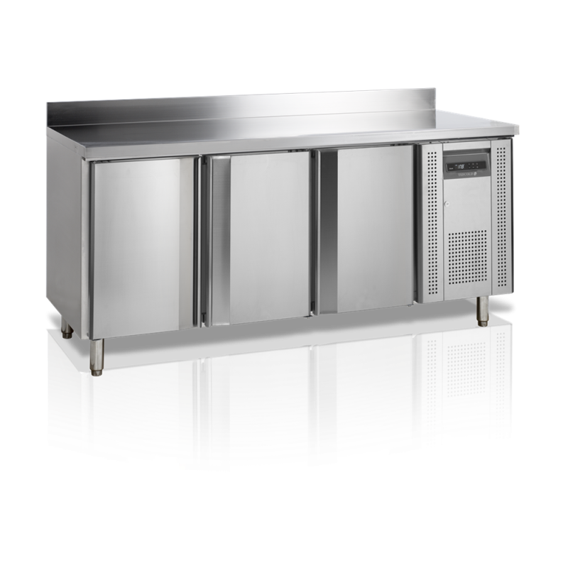 TEFCOLD Snack-Thekenkühler - 345 L, 3 Türen, Rückwand TEFCOLD Snack-Thekenkühler - 345 L, 3 Türen, Rückwand