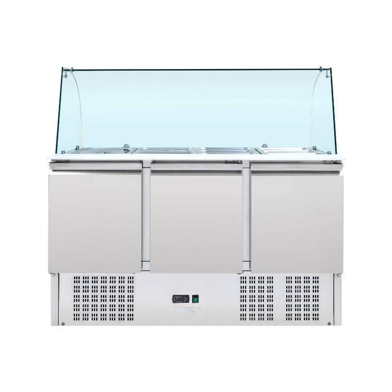 Saladette Kühlschrank 4 GN 1/1 - 3 Türen - Dynasteel Saladette Kühlschrank 4 GN 1/1 - 3 Türen - Dynasteel
