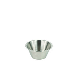 Flache Edelstahlschüssel Ø 20 cm - Professionelle Qualität
