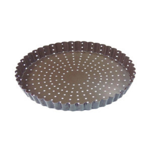 Geriffelte perforierte antihaftbeschichtete Tortenform Ø260 mm - Gleichmäßiges Backen