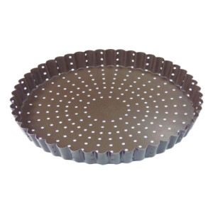 Geriffelte perforierte Tortenform Ø300 mm - Antihaftbeschichtet