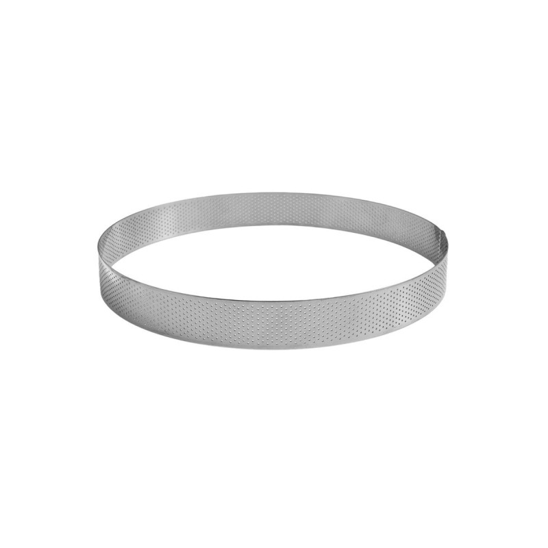 Perforierter Tortenring Edelstahl - Ø220mm H35mm Gobel Perforierter Tortenring Edelstahl - Ø220mm H35mm Gobel