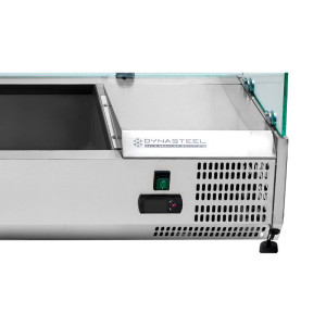 Saladette Kühlvitrine zum Aufstellen - 9 x GN 1/4 Dynasteel | Qualität und Praktikabilität