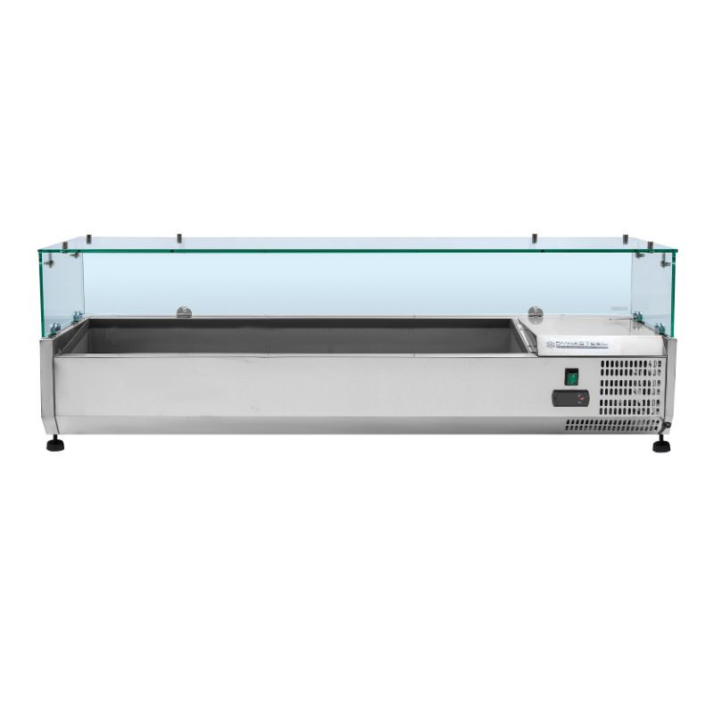 Saladette Gekühlt Verglast 6 x GN 1/4 Dynasteel: Optimale Organisation in der Küche Saladette Gekühlt Verglast 6 x GN 1/4 Dynasteel: Optimale Organisation in der Küche