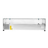 Gekühlte Salatbar zum Aufstellen mit Glas - 8 x GN 1/3 - Dynasteel
