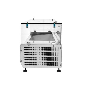 Gekühlte Salatbar zum Aufstellen mit Glas - 8 x GN 1/3 - Dynasteel