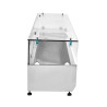 Gekühlte Salatbar zum Aufstellen mit Glas - 8 x GN 1/3 - Dynasteel