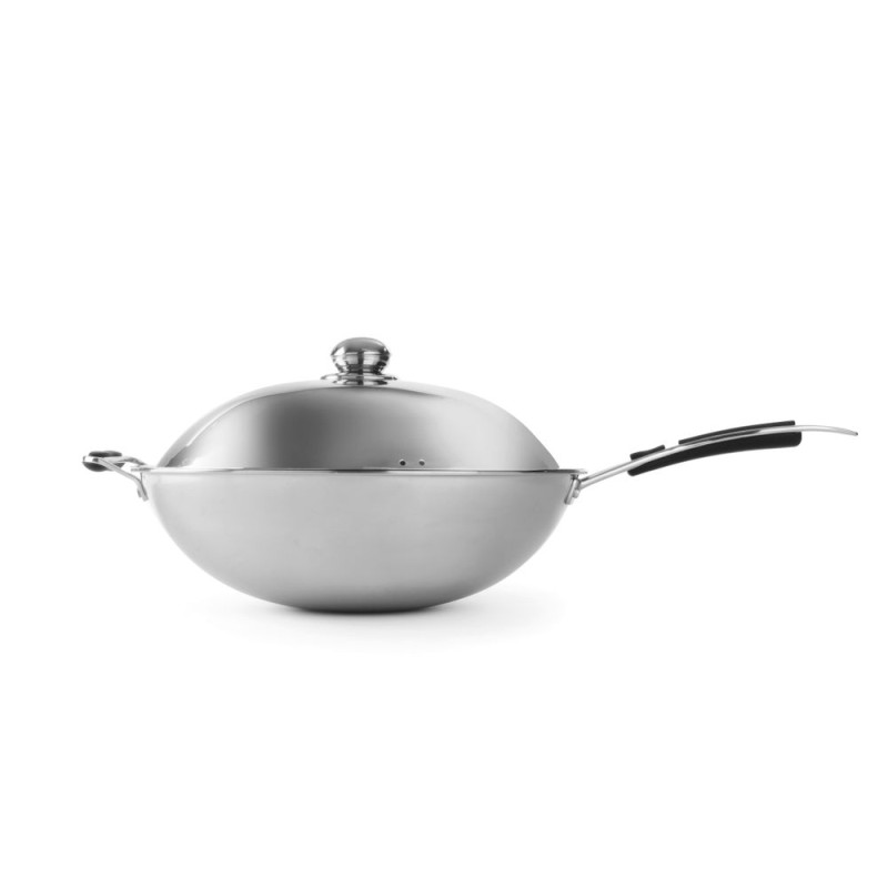 Wok aus Edelstahl für Induktion - HENDI Wok aus Edelstahl für Induktion - HENDI