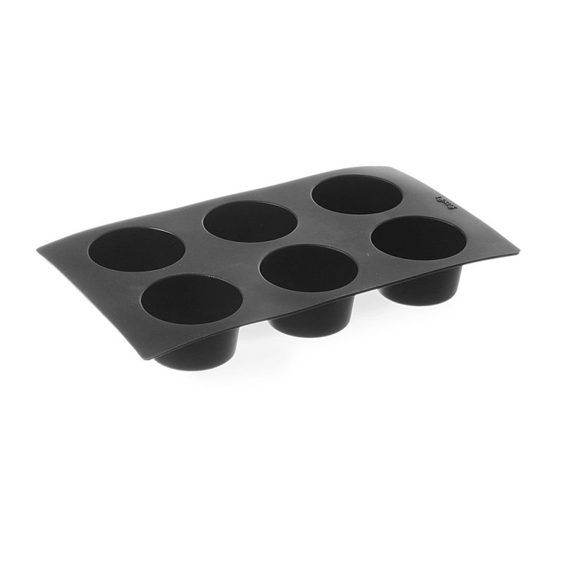Silikonbackform für 6 Muffins, antihaftbeschichtet. Maße: ø69x(H)40 - Marke HENDI - Fourniresto Silikonbackform für 6 Muffins, antihaftbeschichtet. Maße: ø69x(H)40 - Marke HENDI - Fourniresto