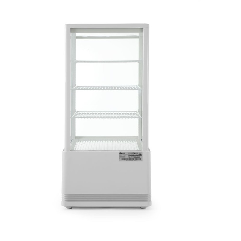 Vitrine Réfrigérée Blanche 4 Faces Vitrées - 78 litres Vitrine Réfrigérée Blanche 4 Faces Vitrées - 78 litres