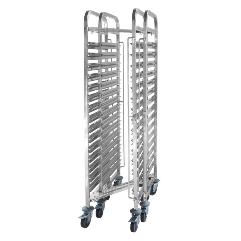 Wagen mit klappbaren Tabletts - 15 x GN 1/1 Wagen mit klappbaren Tabletts - 15 x GN 1/1