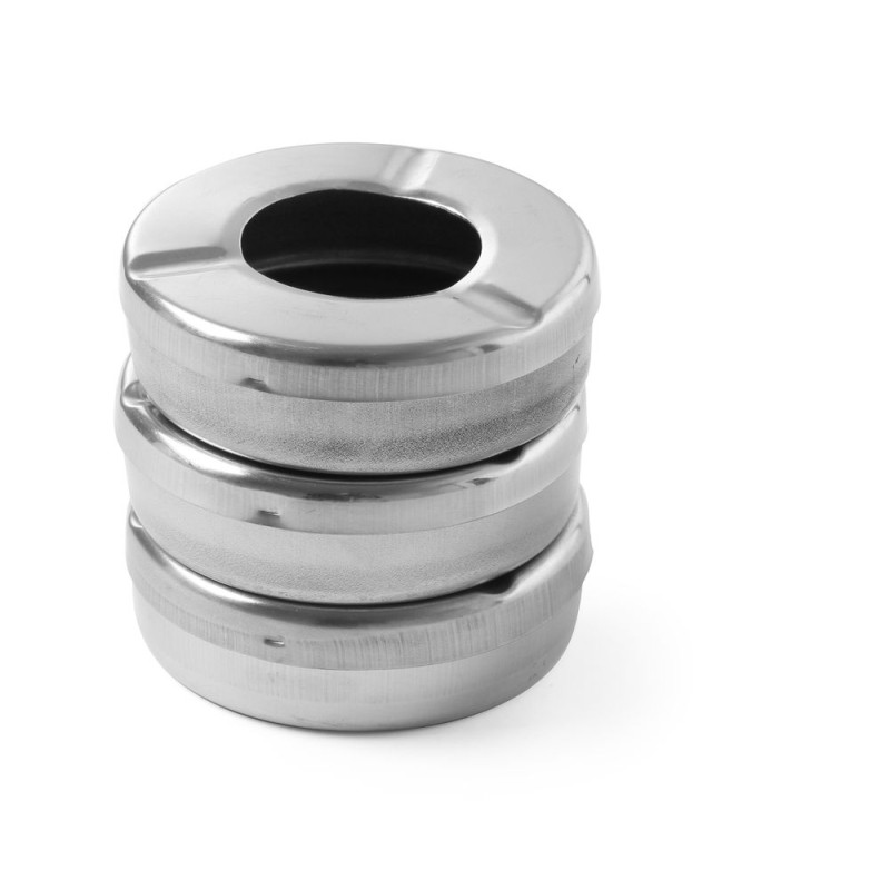 Aschenbecher mit Deckel 90 mm Durchmesser - Set mit 3 Aschenbecher mit Deckel 90 mm Durchmesser - Set mit 3