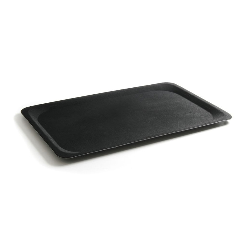 Rechteckiges Tablett aus Glasfaser - Schwarz - GN 1/1 - Marke HENDI Rechteckiges Tablett aus Glasfaser - Schwarz - GN 1/1 - Marke HENDI