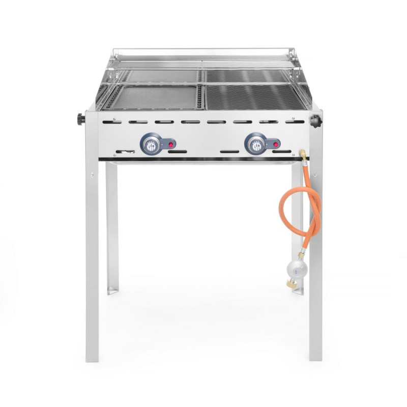 Professioneller Gasgrill Green Fire mit 2 Brennern - Marke HENDI Professioneller Gasgrill Green Fire mit 2 Brennern - Marke HENDI