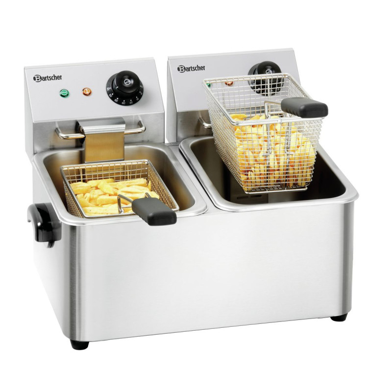 Professionelle elektrische Fritteuse SNACK II 2x4 L Professionelle elektrische Fritteuse SNACK II 2x4 L