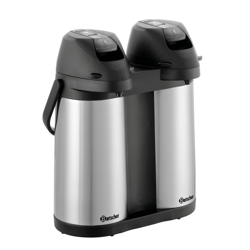 Thermos mit Pumpe Duo - 2 x 1,9 L - Bartscher Thermos mit Pumpe Duo - 2 x 1,9 L - Bartscher