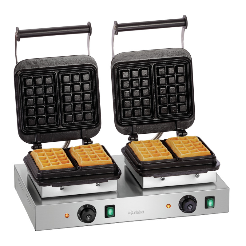Professionelles Doppel-Waffeleisen - Brüsseler Waffeln - Bartscher Professionelles Doppel-Waffeleisen - Brüsseler Waffeln - Bartscher