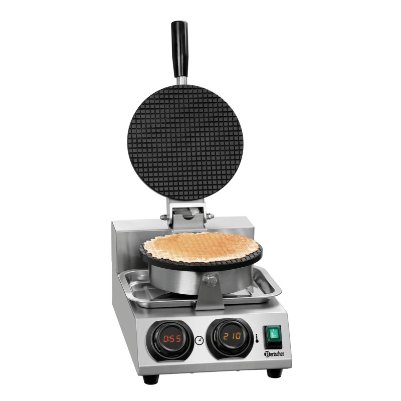Waffeleisen Kegel aus Edelstahl - 1000 W - Bartscher Waffeleisen Kegel aus Edelstahl - 1000 W - Bartscher