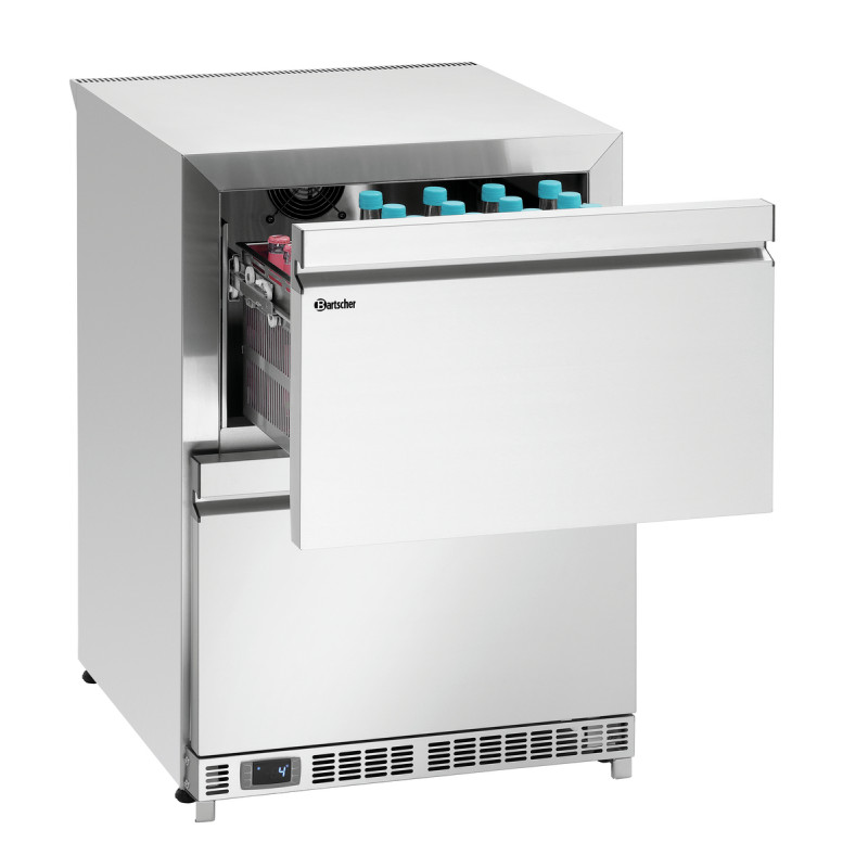 Kühltisch 2 Türen 2 Schubladen - B 600 x T 600 mm - Bartscher Kühltisch 2 Türen 2 Schubladen - B 600 x T 600 mm - Bartscher