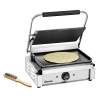 Kontaktgrill Panini 1G Bartscher - Glatte Platten für köstliche Snacks
