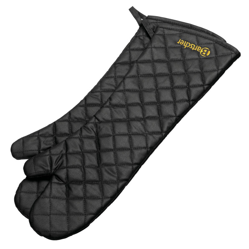 Handschuhe 600 Bartscher aus schwarzer Baumwolle: Schutz bis 250°C Handschuhe 600 Bartscher aus schwarzer Baumwolle: Schutz bis 250°C
