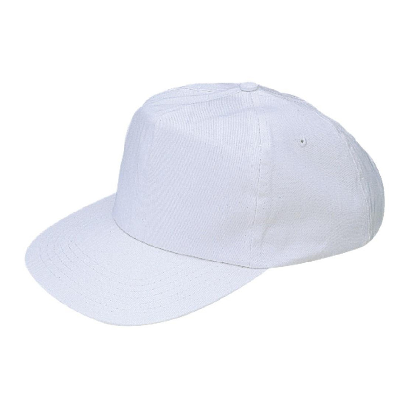 Baseballkappe Weiß mit verstellbarem Riemen - Einheitsgröße - Whites Chefs Clothing - Fourniresto Baseballkappe Weiß mit verstellbarem Riemen - Einheitsgröße - Whites Chefs Clothing - Fourniresto