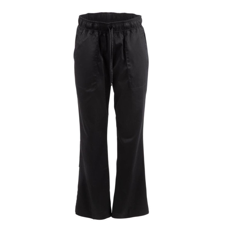 Pantalon De Cuisine Femme Noir Executive - Taille S - Chef Works - Fourniresto Pantalon De Cuisine Femme Noir Executive - Taille S - Chef Works - Fourniresto