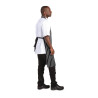 Black and White Striped Kitchen Apron 760 x 970 mm - Whites Chefs Clothing - Fourniresto