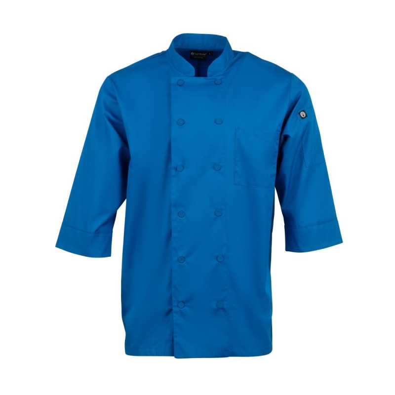 Küchenjacke Unisex Blau - Größe XXL - Chef Works - Fourniresto Küchenjacke Unisex Blau - Größe XXL - Chef Works - Fourniresto