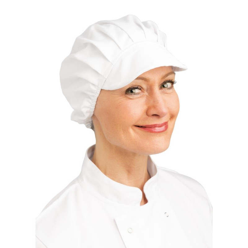 Charlotte Weiß aus Polybaumwolle - Einheitsgröße - Whites Chefs Clothing - Fourniresto Charlotte Weiß aus Polybaumwolle - Einheitsgröße - Whites Chefs Clothing - Fourniresto