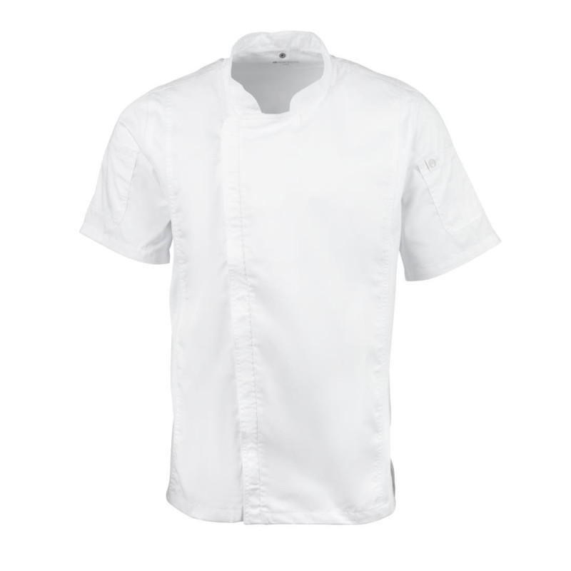 White Urban Springfield Unisex Kitchen Jacket - Size S - Chef Works - Fourniresto White Urban Springfield Unisex Kitchen Jacket - Size S - Chef Works - Fourniresto