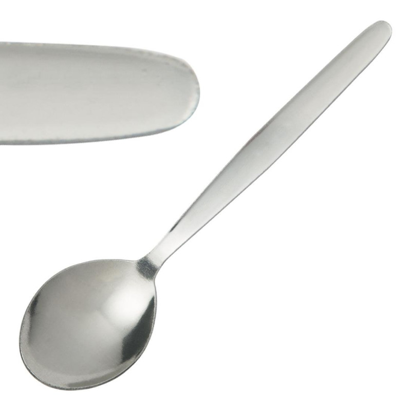 Runde Suppenlöffel Kelso aus Edelstahl - 12er-Pack - Olympia - Fourniresto Runde Suppenlöffel Kelso aus Edelstahl - 12er-Pack - Olympia - Fourniresto