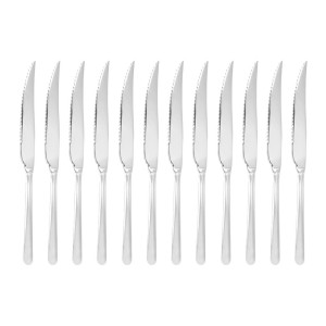 Fleisch- oder Pizzamesser Spiegel 235 mm - 12er-Pack - Olympia - Fourniresto