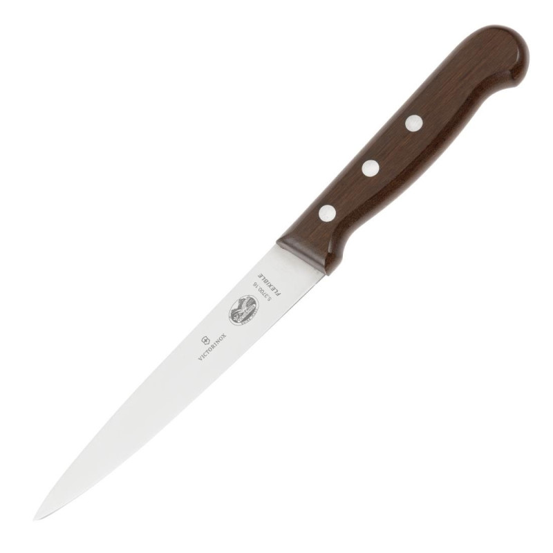 Filetiermesser mit Holzgriff und 15 cm Klinge - Victorinox - Fourniresto Filetiermesser mit Holzgriff und 15 cm Klinge - Victorinox - Fourniresto