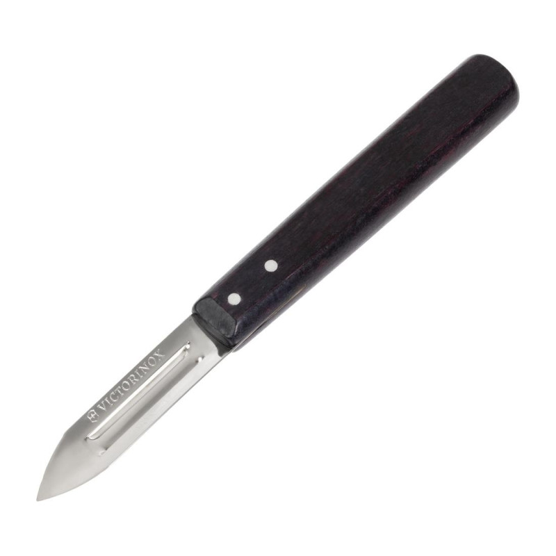 Gemüseschäler mit Holzgriff und doppelseitiger Klinge - Victorinox - Fourniresto Gemüseschäler mit Holzgriff und doppelseitiger Klinge - Victorinox - Fourniresto