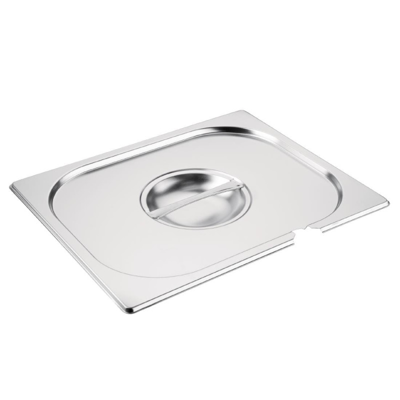 Edelstahldeckel GN 1/2 mit Kerbe - Vogue - Fourniresto Edelstahldeckel GN 1/2 mit Kerbe - Vogue - Fourniresto