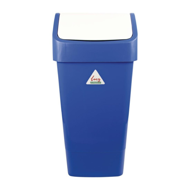 Blauer Mülleimer aus Polypropylen mit Schwingdeckel 50 L - Scot Young - Fourniresto Blauer Mülleimer aus Polypropylen mit Schwingdeckel 50 L - Scot Young - Fourniresto