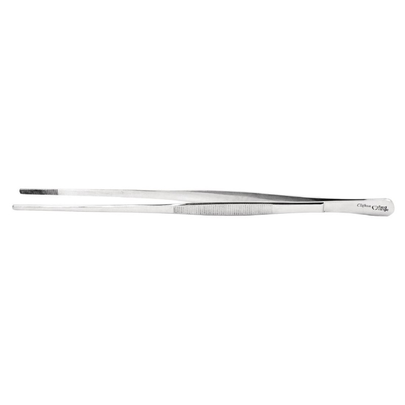 Edelstahlzange mit abgerundeten Enden 300 mm - FourniResto - Fourniresto Edelstahlzange mit abgerundeten Enden 300 mm - FourniResto - Fourniresto