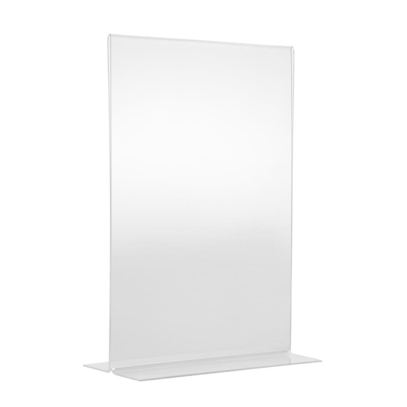 Vertical Acrylic A4 Menu Holder - Olympia - Fourniresto Vertical Acrylic A4 Menu Holder - Olympia - Fourniresto